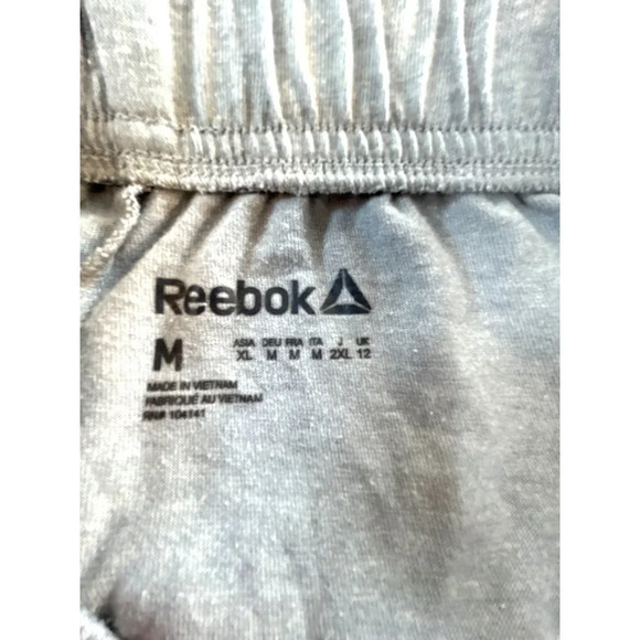 Reebok Womens Athletic Gym Shorts Gray Logo Size M - Picture 3 of 5